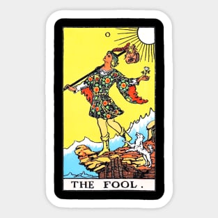 Rider Waite Tarot Major Arcana The Fool Sticker